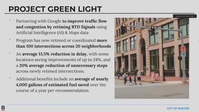 Boston invests in traffic signals and infrastructure improvements with Google collaboration