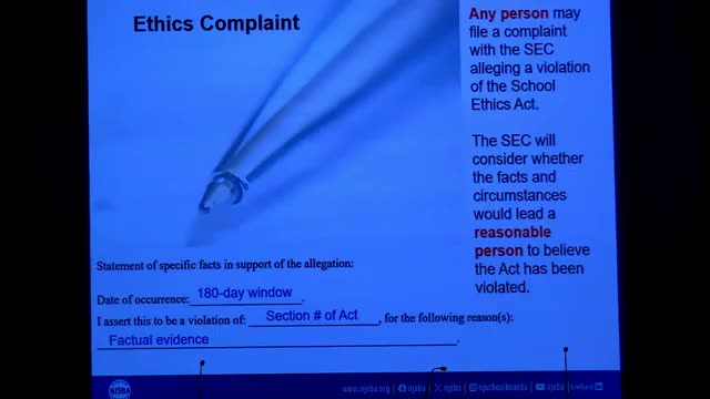 School Ethics Commission outlines complaint process for board member violations