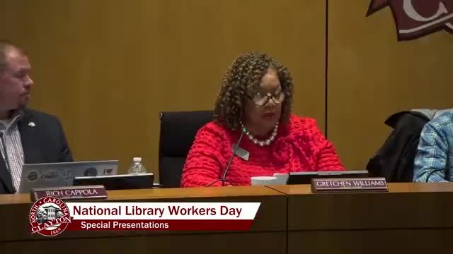 Clayton Town Council proclaims April 2025 as National Library Workers Day