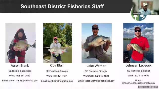 Nebraska officials assess fish stocking trends and invasive carp threats