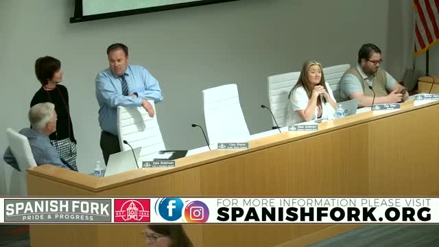 Spanish Fork City welcomes new police officer Austin Lundt during council meeting