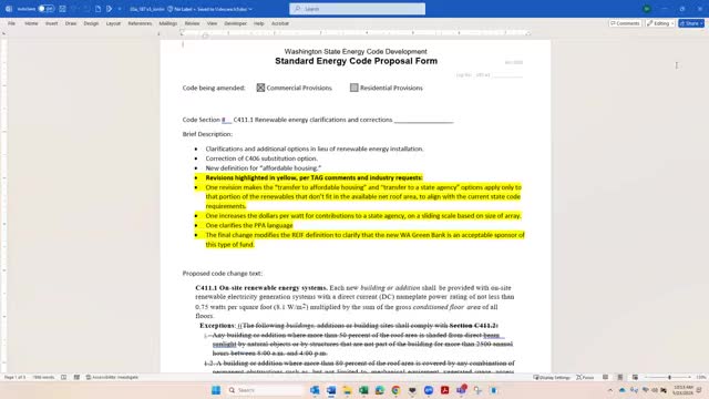 Washington state committee refines solar code exemptions for affordable housing