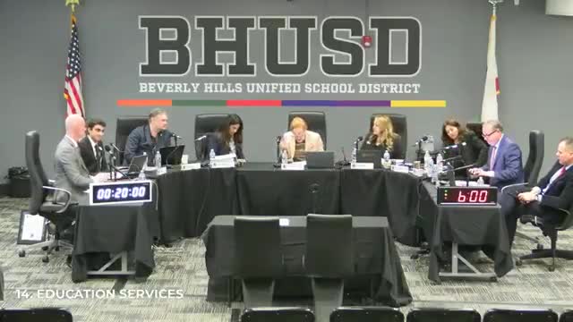 Beverly Hills board discusses new foreign language immersion program for students