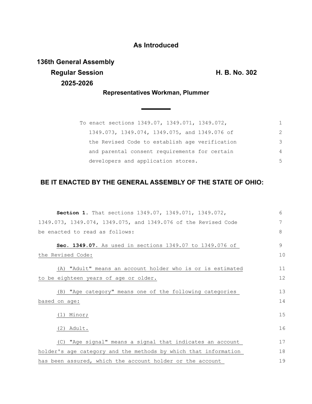 Ohio General Assembly introduces new age verification law for developers and app stores