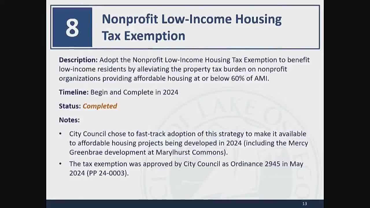 City Council implements low income housing tax exemptions for affordable developments