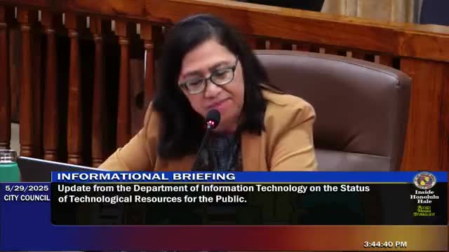 Honolulu's DIT highlights AI initiatives during council meeting