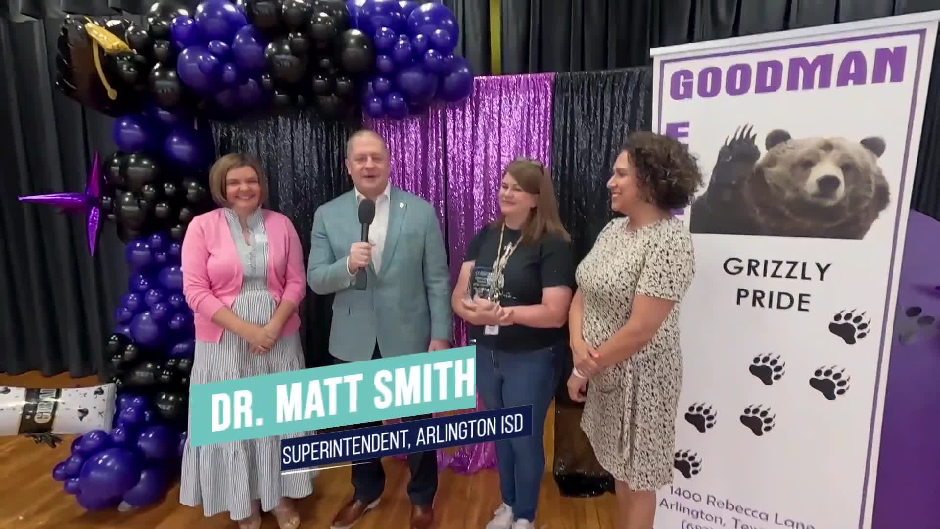 Arlington ISD honors Shannon Hook as Elementary Teacher of the Month