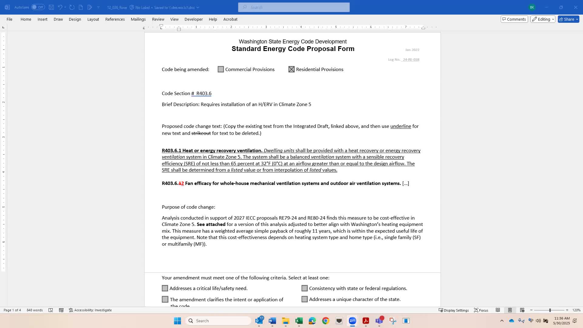 Washington State reviews electric readiness proposal for updated energy code