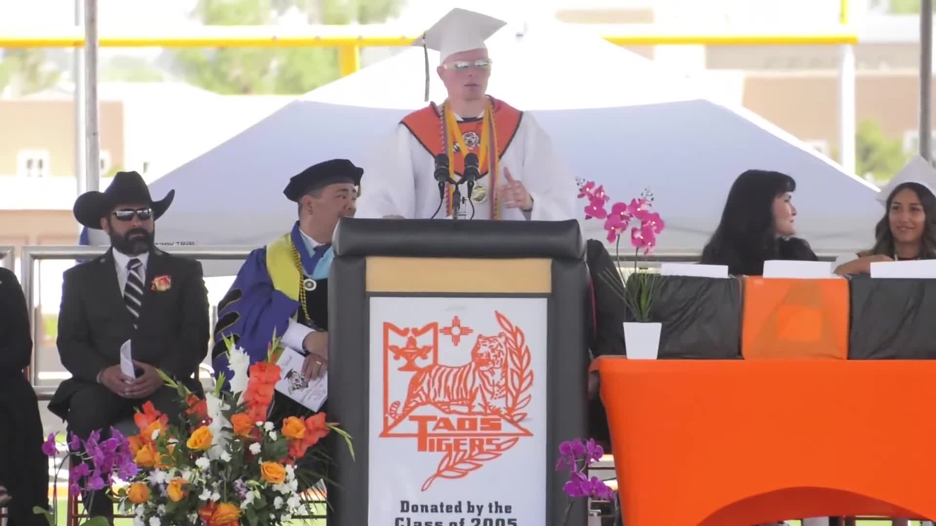 Valedictorian reflects on high school journey at Taos High School graduation