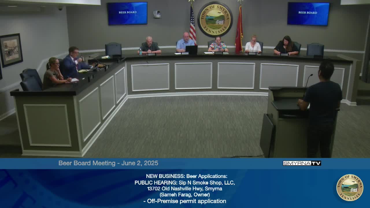 Smyrna council approves permits for Sip and Smoke Shop and Cloud Market 2