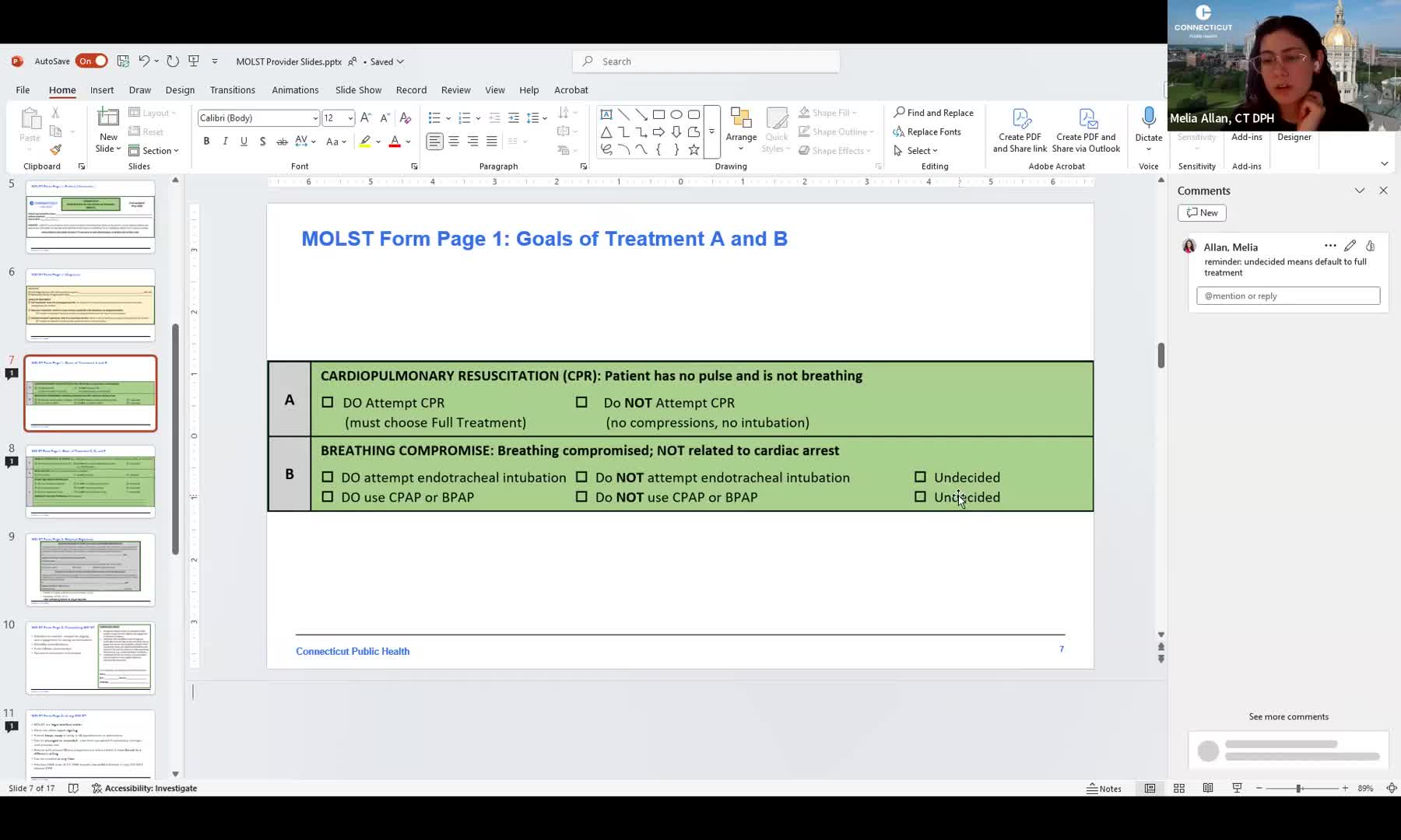 Review of MOLST Form Highlights Patient Rights and Care Flexibility