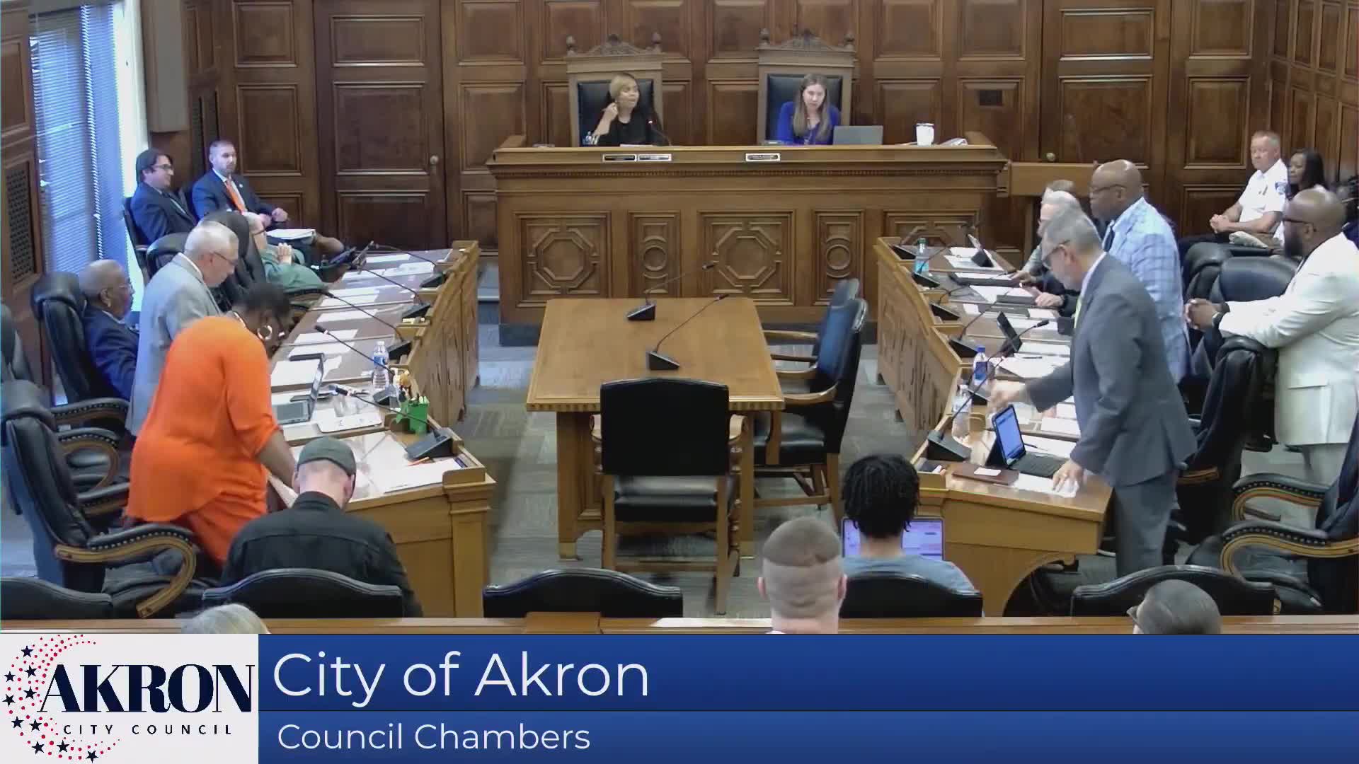 Akron City Council holds prayer and public comment session amid council member absence