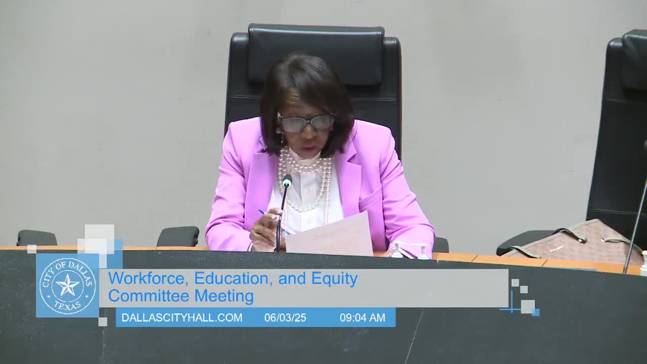 Dallas Assistant City Manager outlines upskilling program and veteran support initiatives