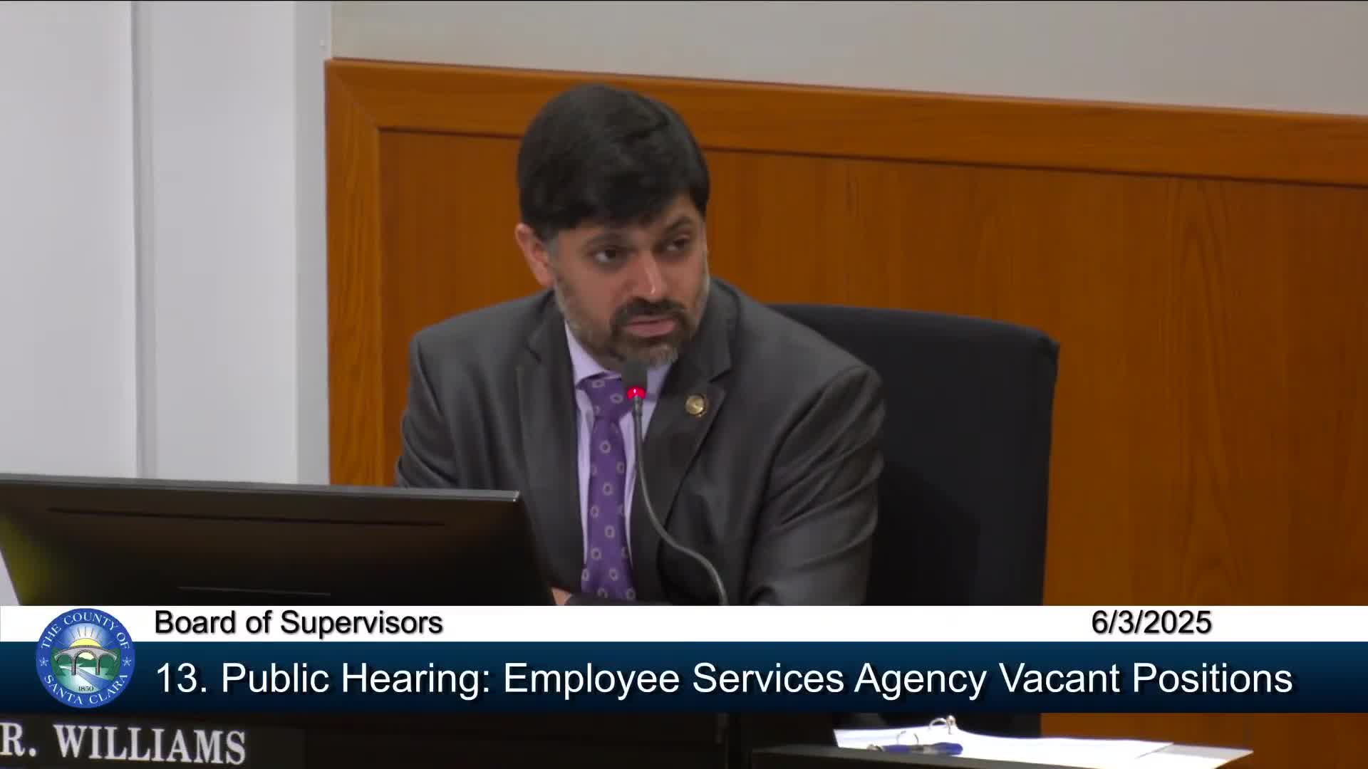Santa Clara County board addresses rising employee vacancies and hiring process reforms
