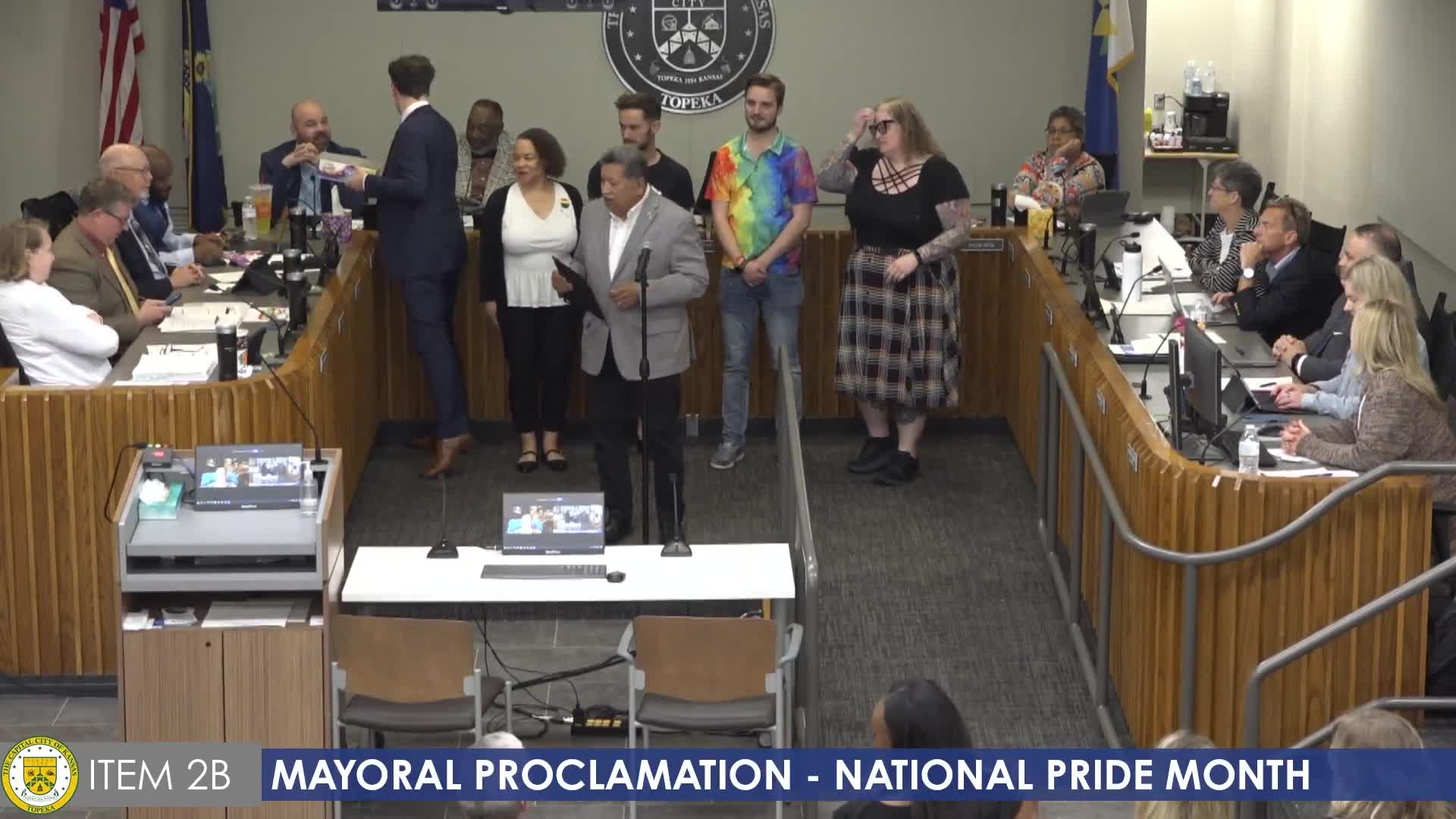 Mayor Padilla proclaims June 2025 as National Pride Month in Topeka Kansas
