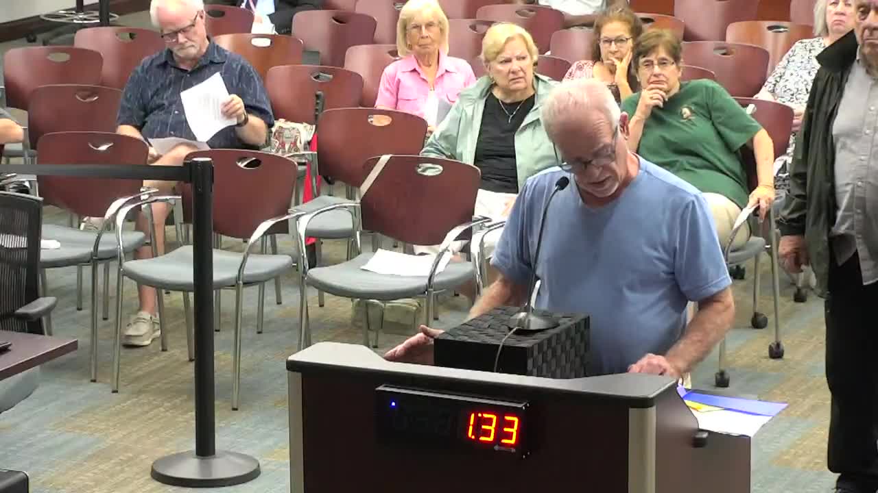 Palm Coast residents voice concerns over commercial vehicles and utility rate hikes