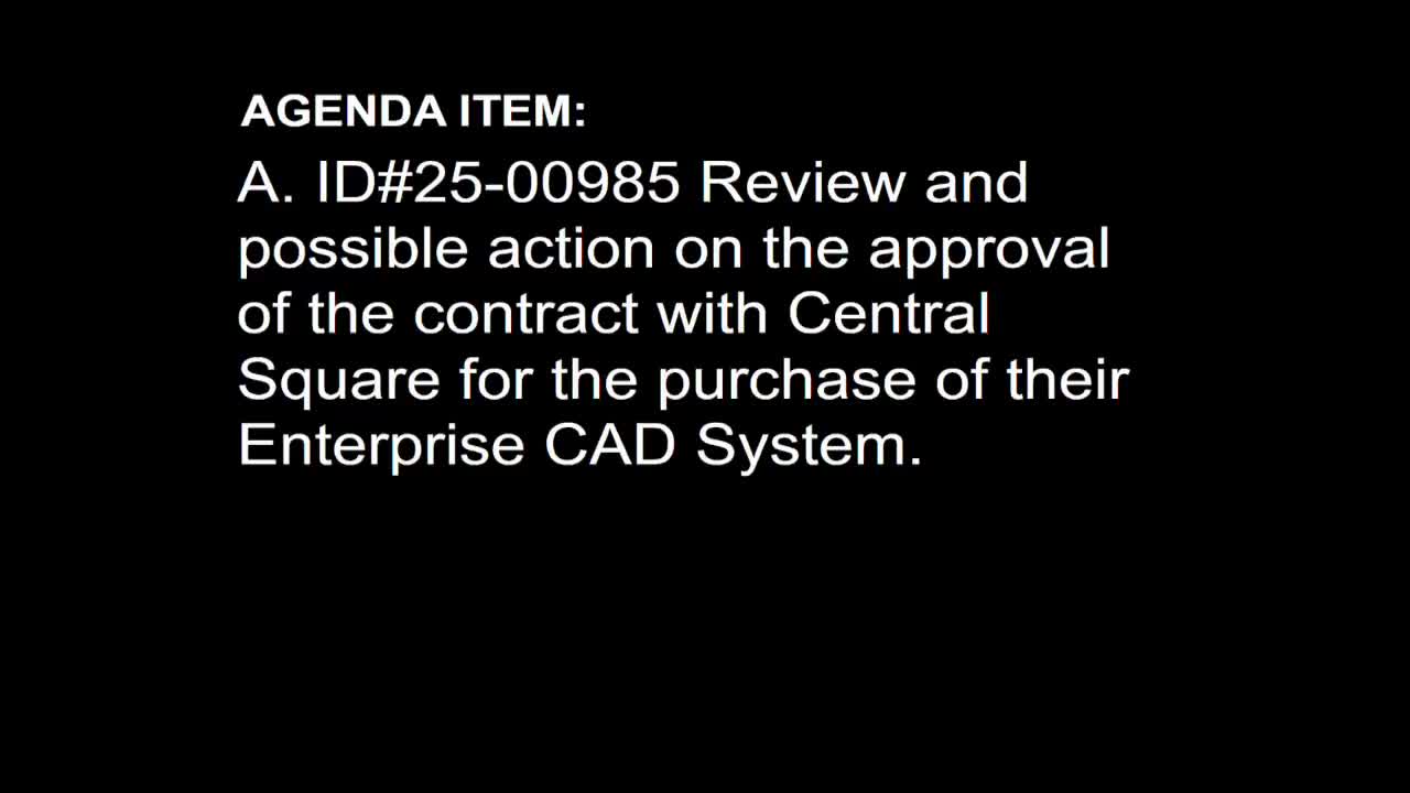 City approves million-dollar grant for CAD RMS system upgrade