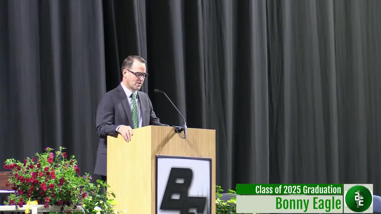 MSAD 6 honors Bonny Eagle High School class of 2025 at graduation ceremony