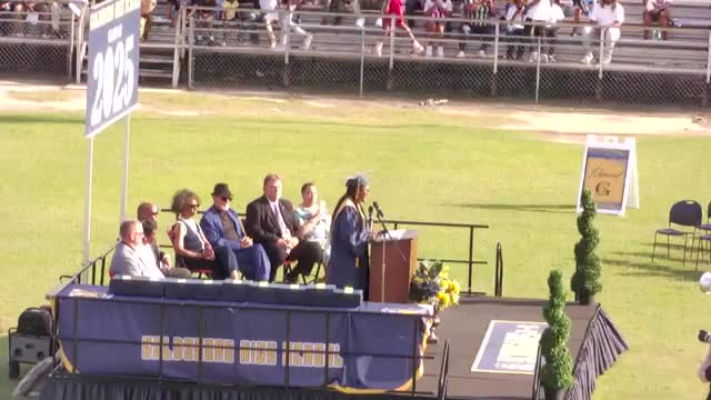 Principal Mario Ray celebrates Goldsboro High School class of 2025 graduation