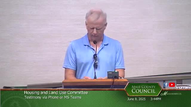 Maui homeowner warns council against short term rental ban impact on economy