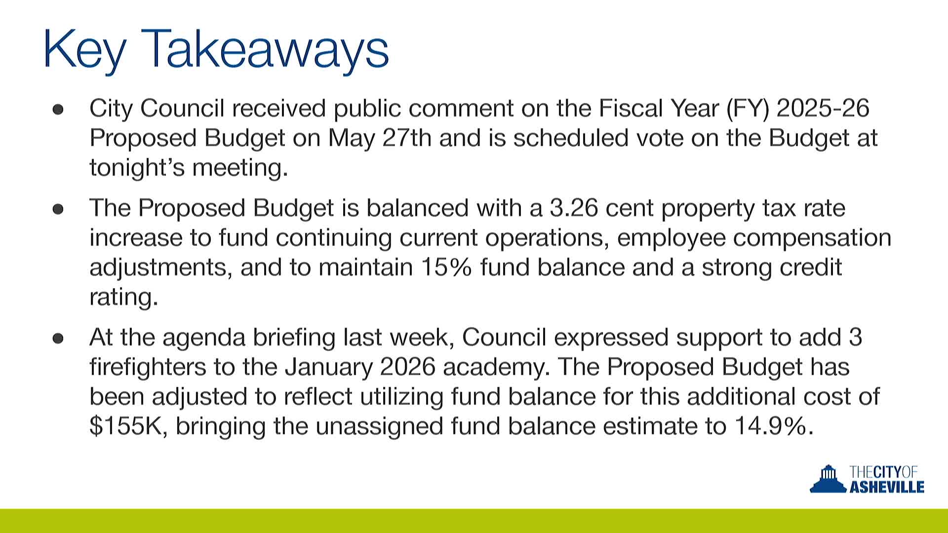 Asheville City Council unveils amended budget responding to tropical storm Helene