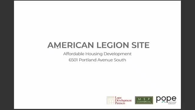 City Council reviews redevelopment plans for American Legion site with Lupe Development
