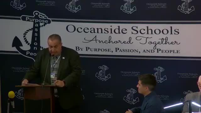Oceanside Board of Education awards scholarships to standout students Brian Tirado and Samantha Friedman