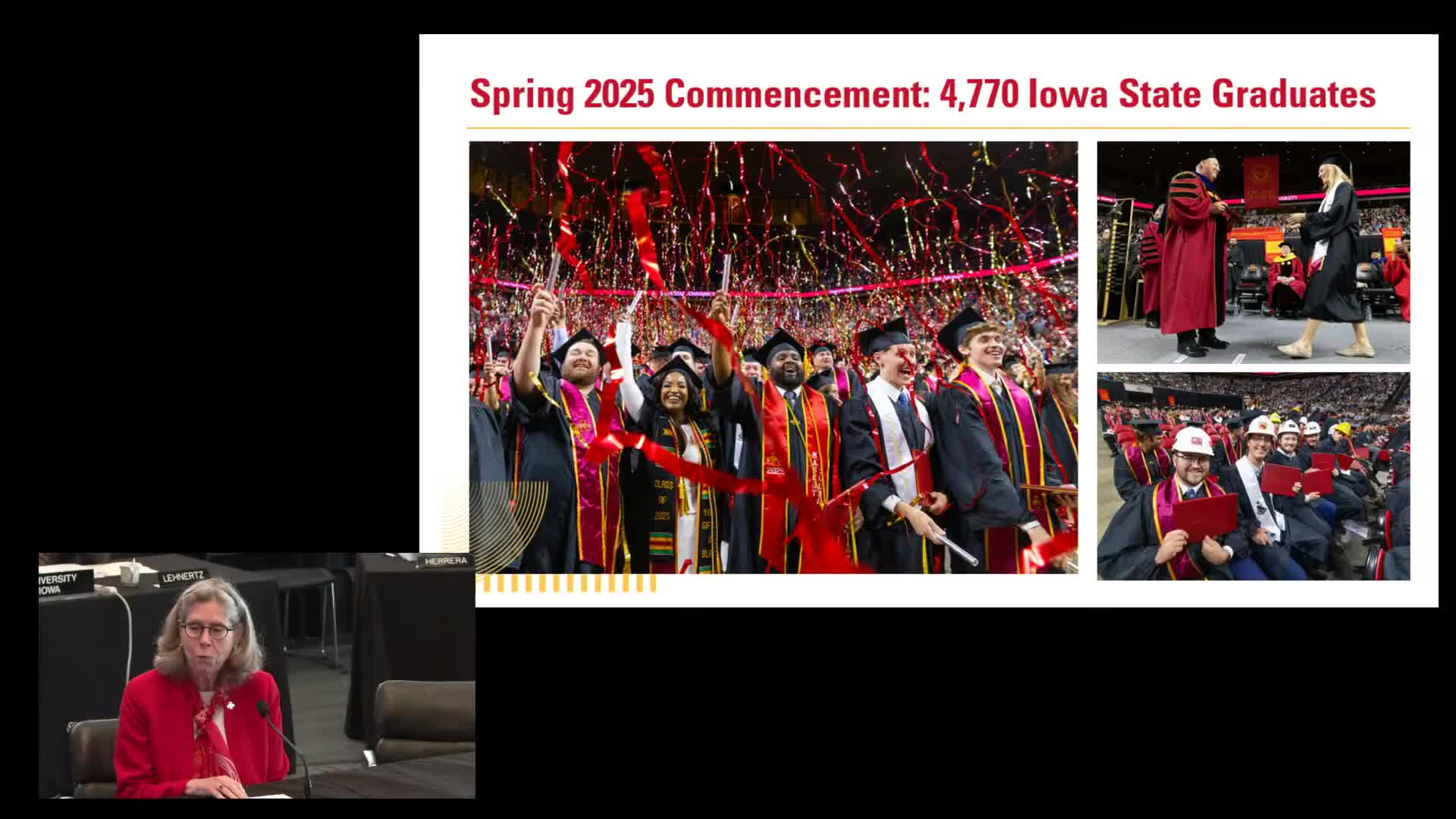 Iowa State University celebrates 4770 graduates and honors posthumous degree recipient Ray Carroll
