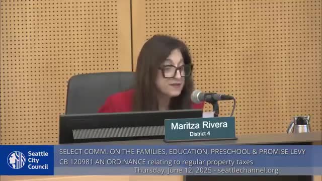 Council members advance Families Education Preschool Promise levy with key amendments