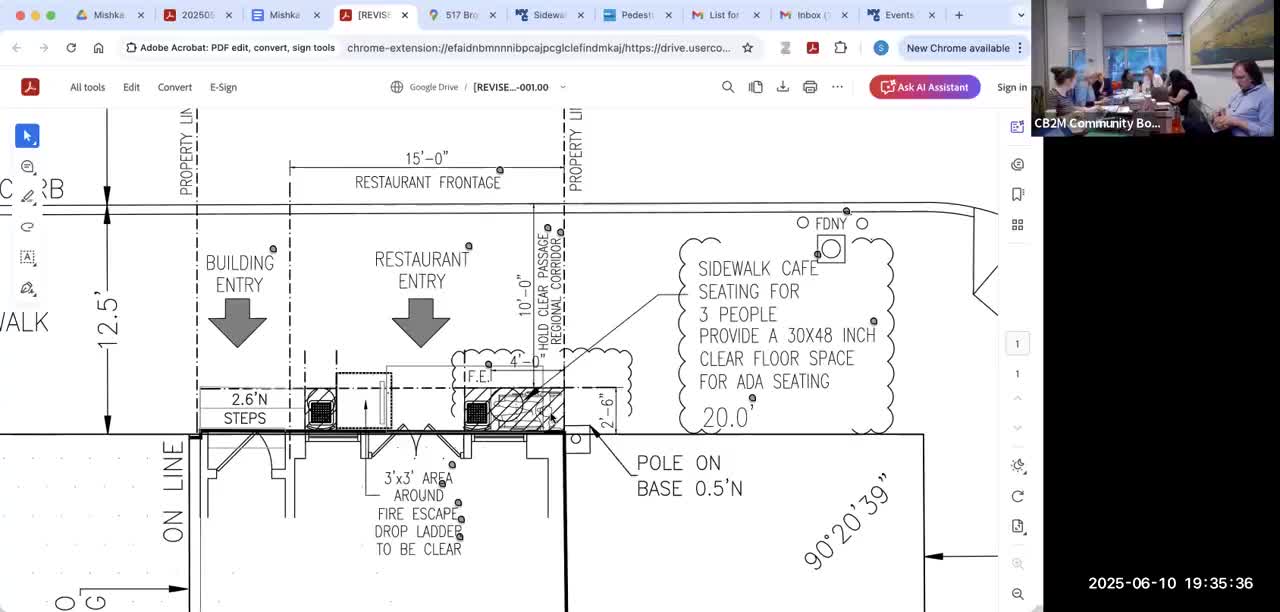 Public Hearing on ADA Compliance Challenges for Sidewalk Cafes in Hudson
