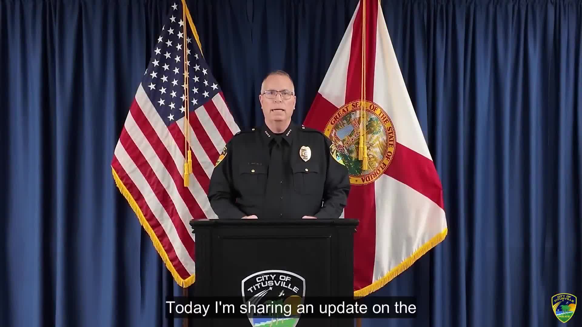 Titusville Police Chief details officer-involved shooting outside 490 South Robbins Avenue