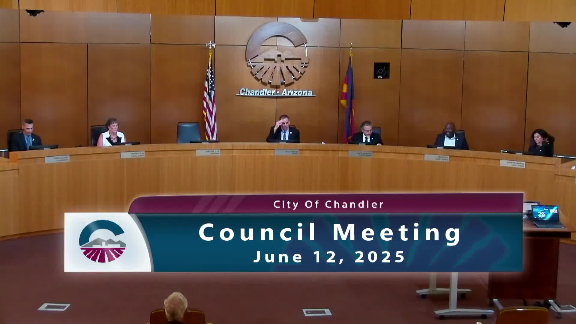Mayor Hartke leads Chandler City Council meeting with invocation and agenda discussion