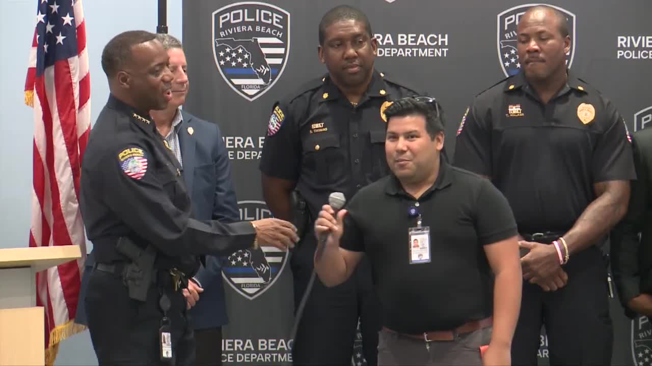 Riviera Beach celebrates new officers and announces police station groundbreaking plans