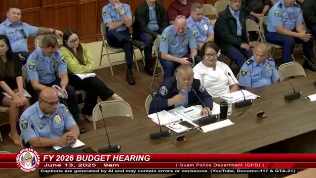 Guam Police Department seeks $1.5M for school resource officers amid budget concerns