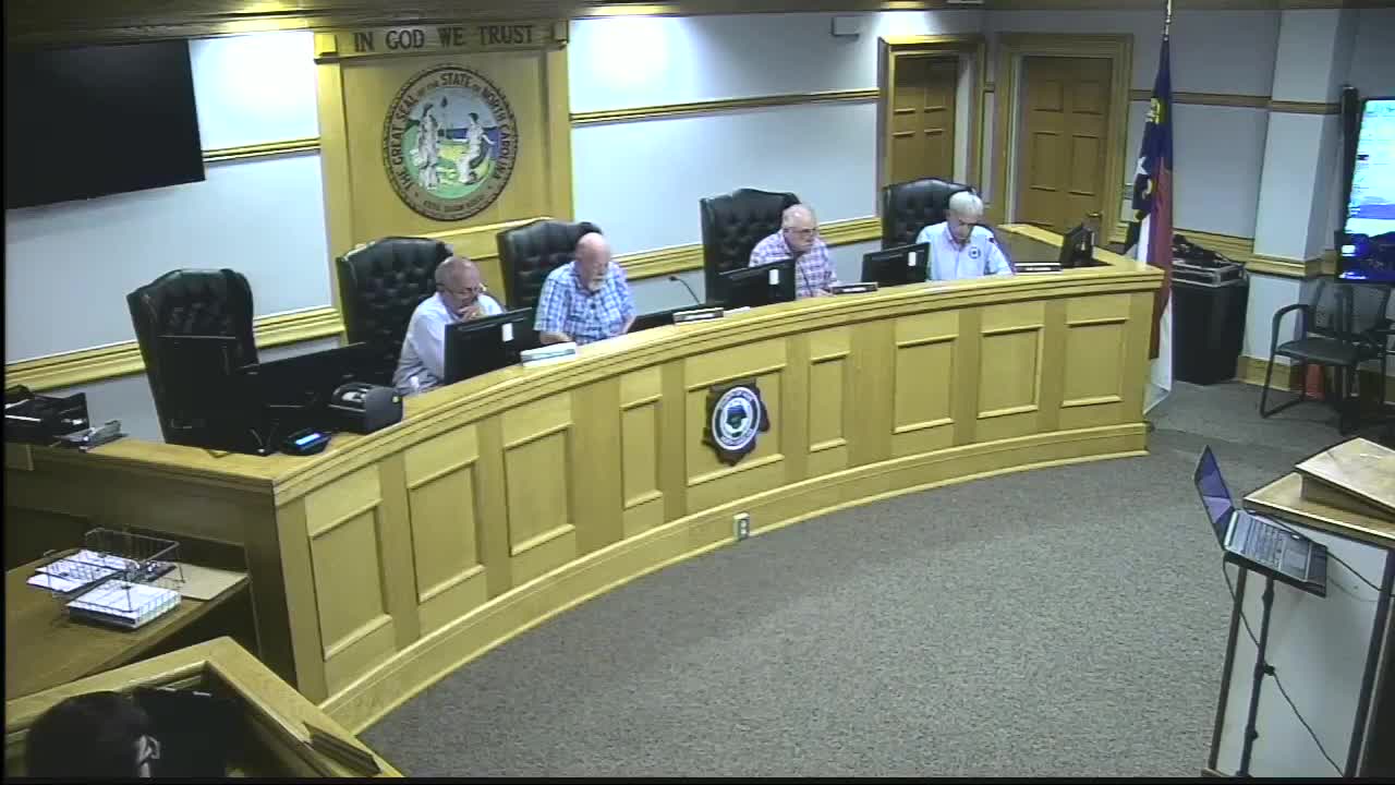 Commissioner Powers opens public hearing on 2025-2026 budget proposal