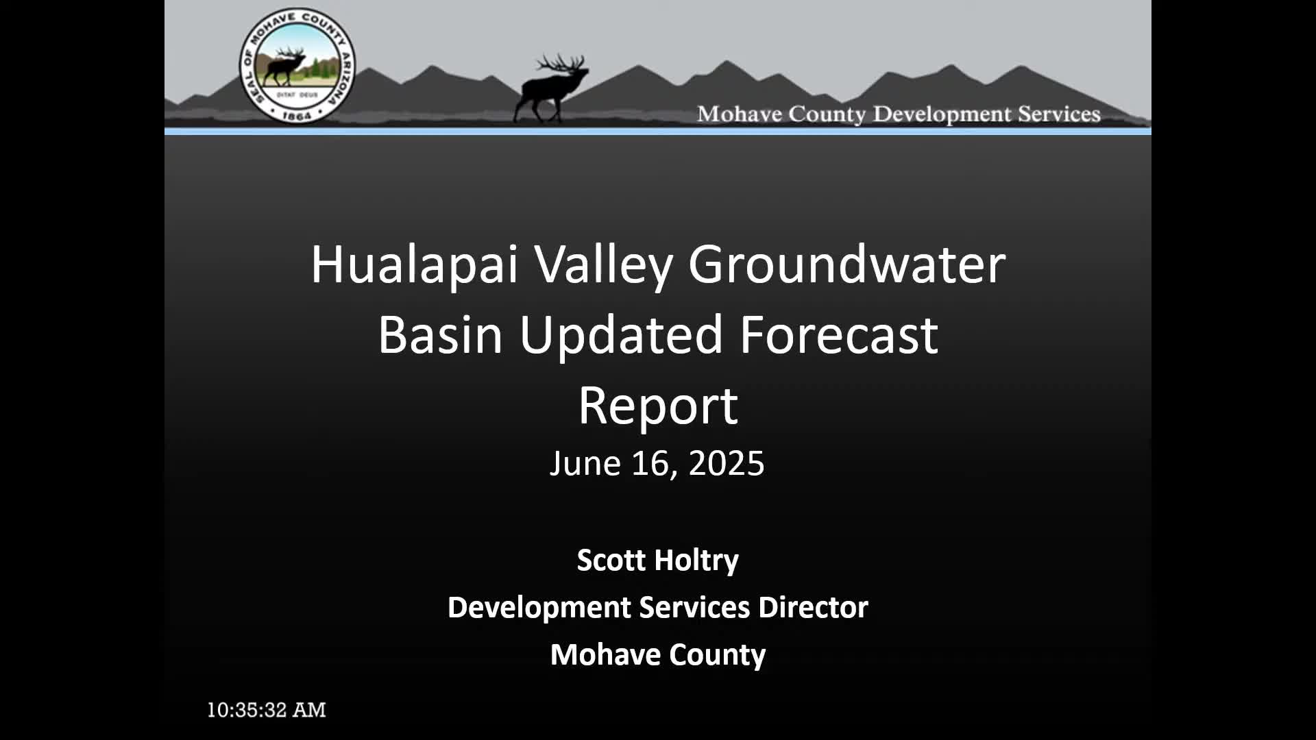 Kingman officials report significant water deficit in Hualapai Valley groundwater basin