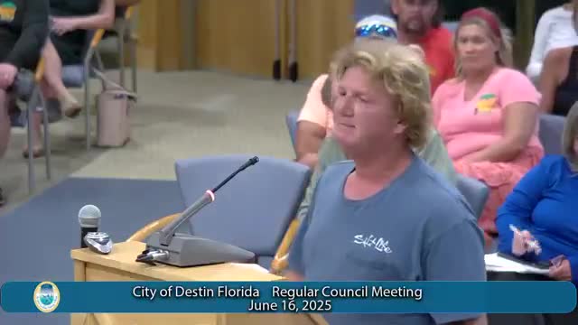 Destin residents voice concerns over harbor slip development at city council meeting