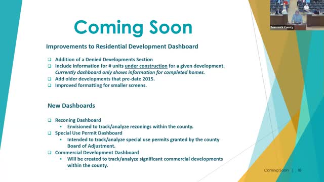 Brunswick County develops new dashboards for zoning and commercial development updates