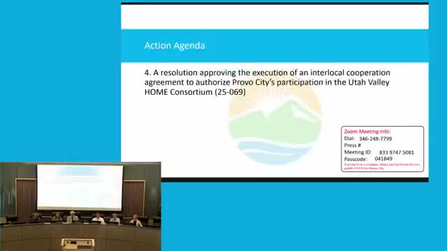 Provo City approves participation in Utah Valley Home Consortium for affordable housing
