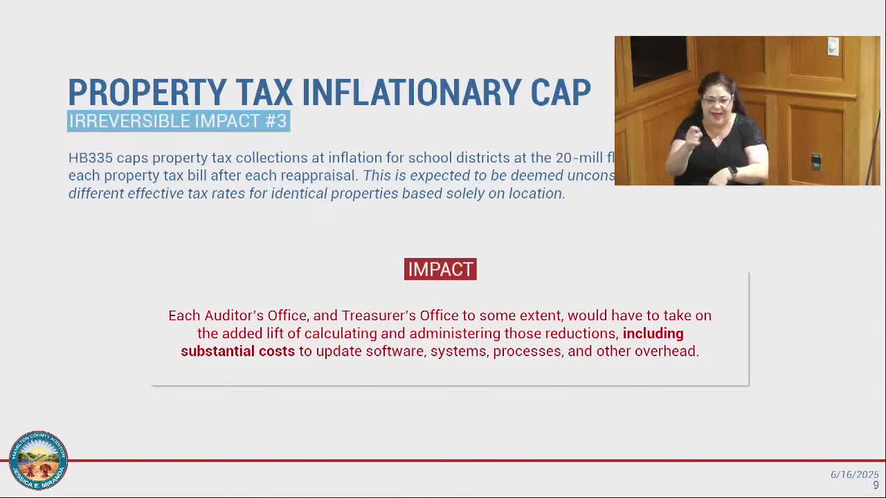 Hamilton County Auditor criticizes House Bill 335 for its constitutional issues