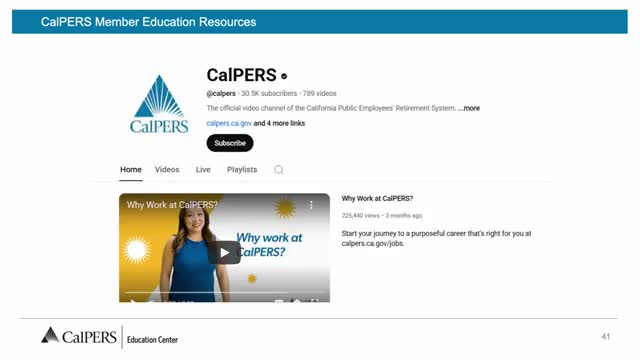 CalPERS unveils new retirement planning video library and class registration process