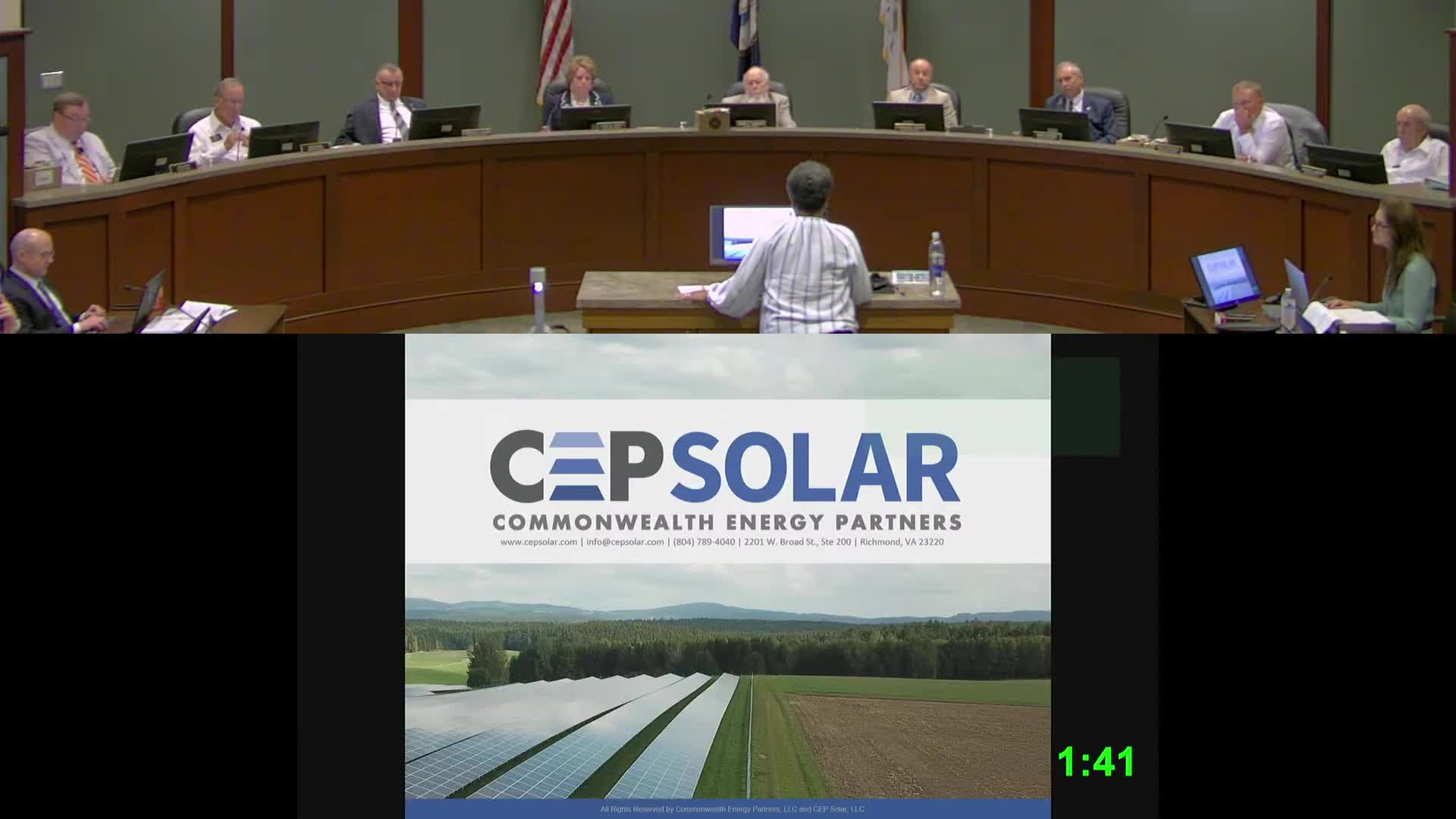 Franklin County Board considers approval for Edwards Solar Project amid public support