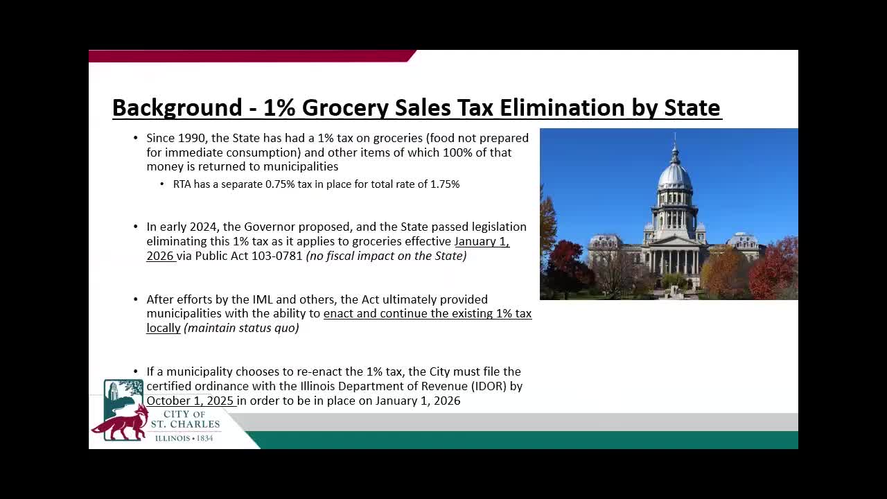 St. Charles evaluates tax impacts as state plans to eliminate grocery sales tax