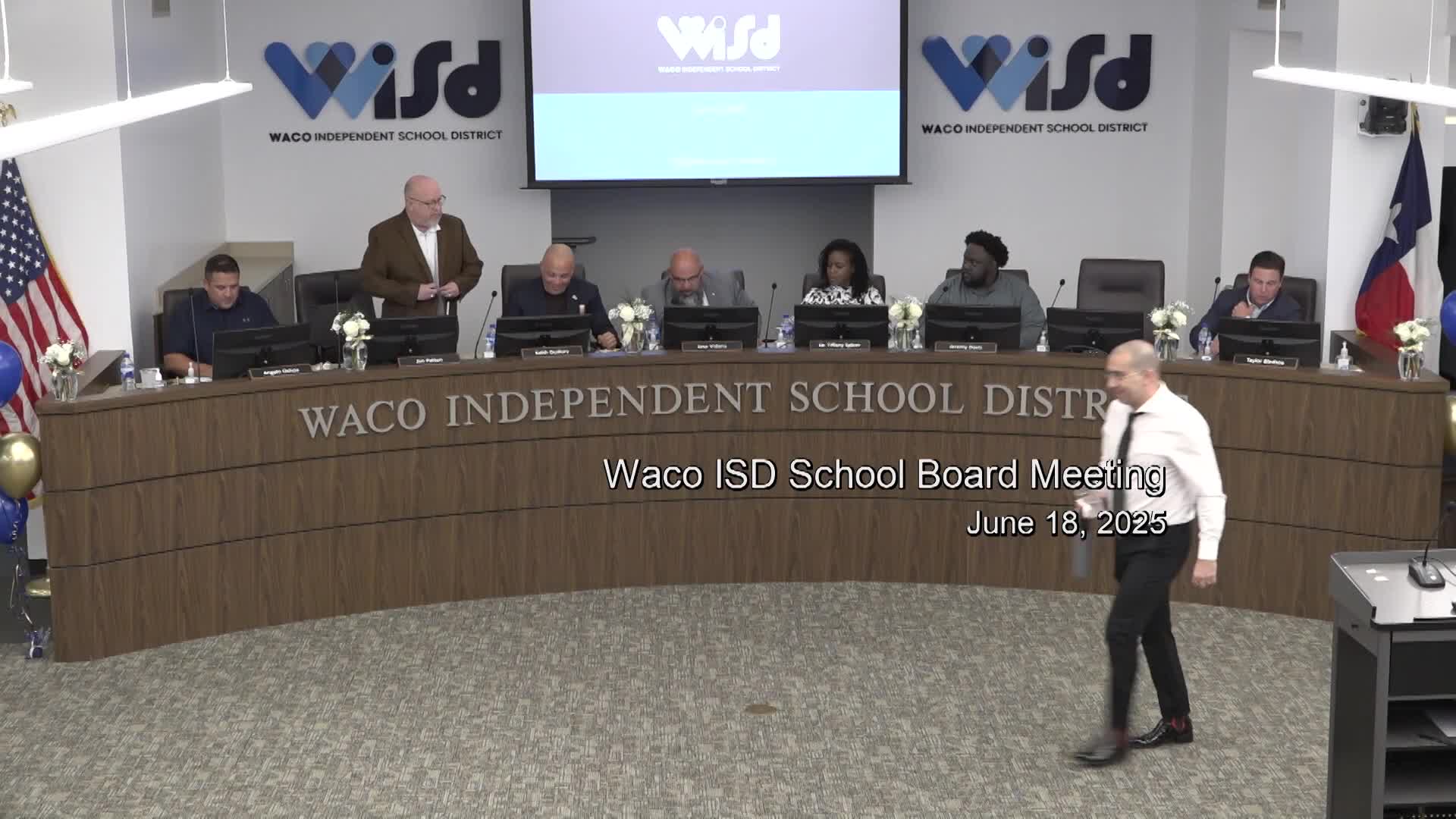 Waco ISD honors students and community partners at recent school board meeting