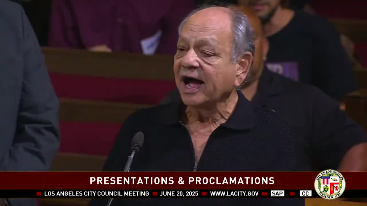 Los Angeles City Council declares June 20 Cheech Marin Day honoring cultural icon