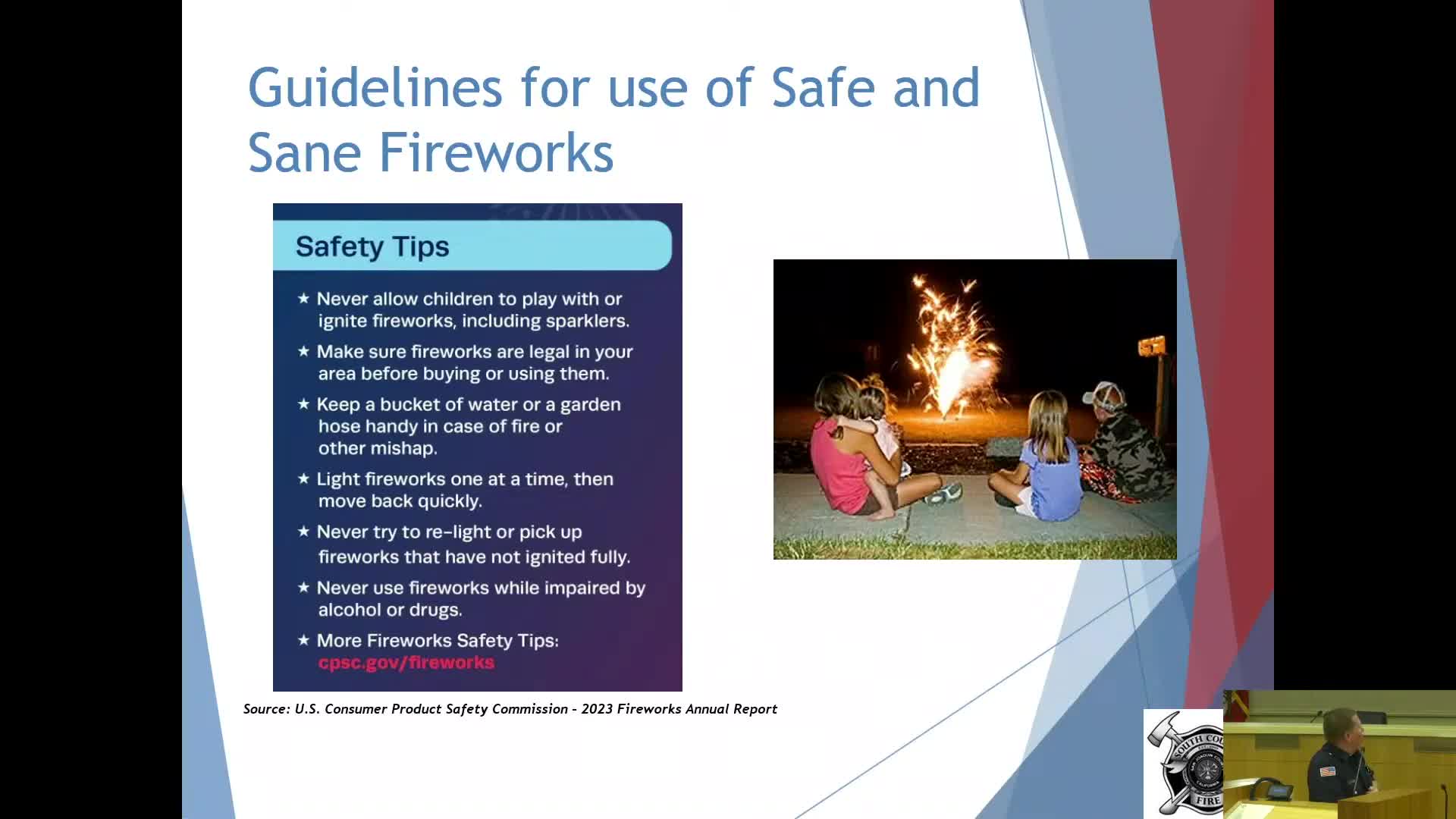 Fire safety video teaches proper extinguisher use with PASS method