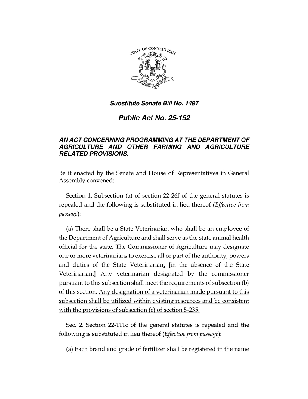 Connecticut enacts PFAS restrictions for fertilizers and soil amendments in SB 1497