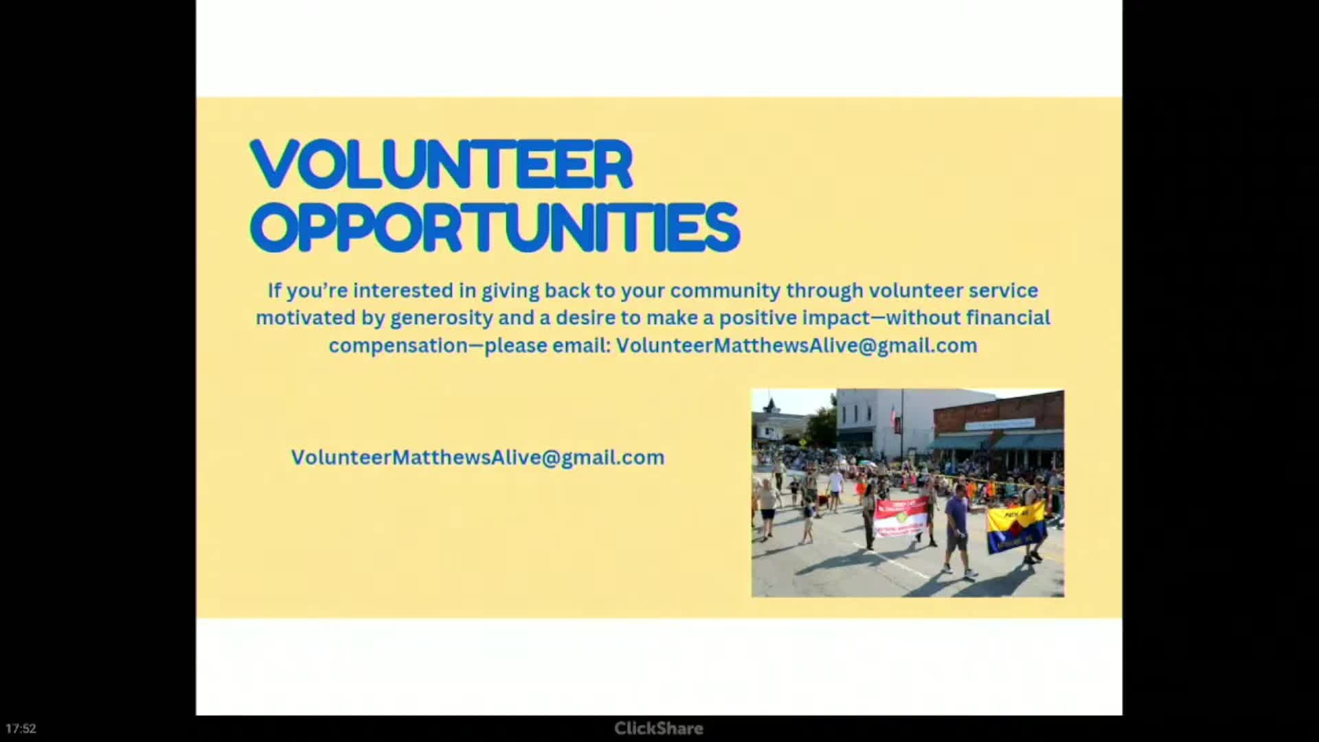 Matthews Alive Festival seeks community volunteers for Labor Day weekend event