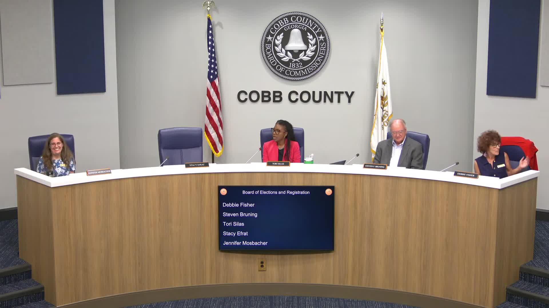 Cobb Elections Board amends agenda to discuss member stipend proposal
