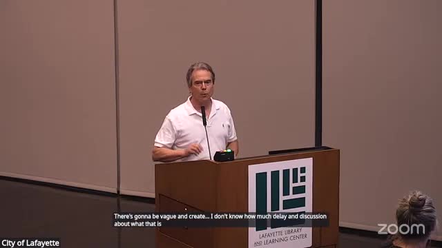 Lafayette Council prioritizes community character in new design standards discussion